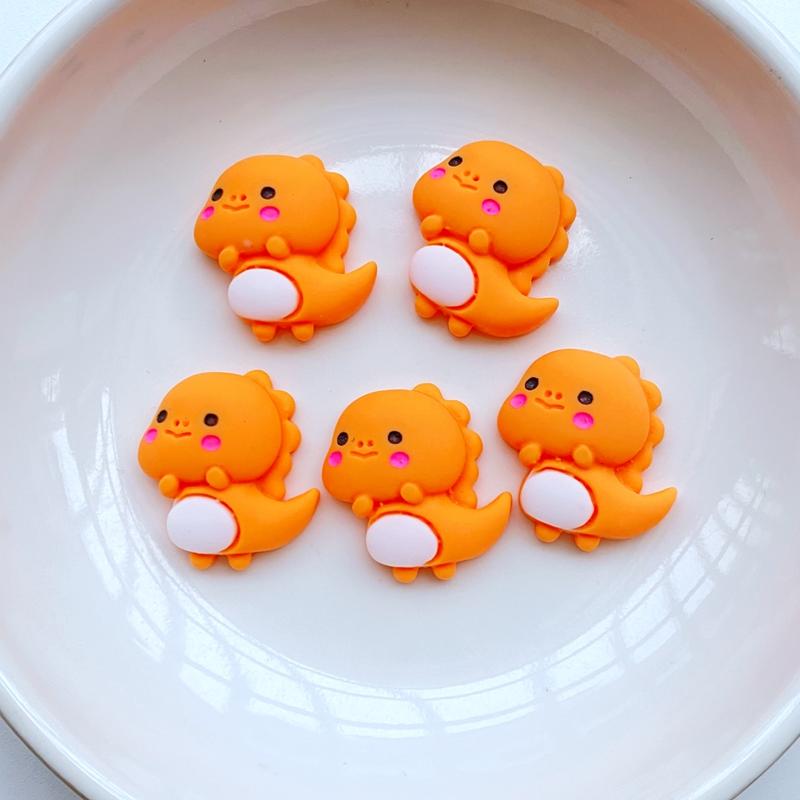 20Pcs New Cute Mini 19*20mm Cartoon Little Dinosaurl Flat Back Resin Scrapbooking DIY Jewelry Craft Decoration Access