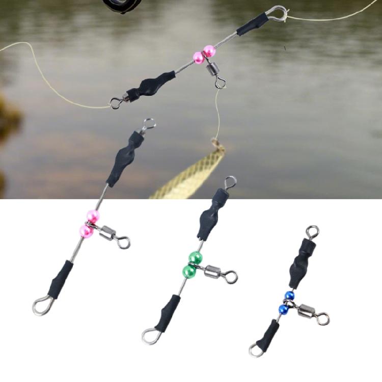 Bearing Swivels Connector Fast Hook for Anglers Easy to Use Fishing Tackle Accessories Fishing Connectors with Beads