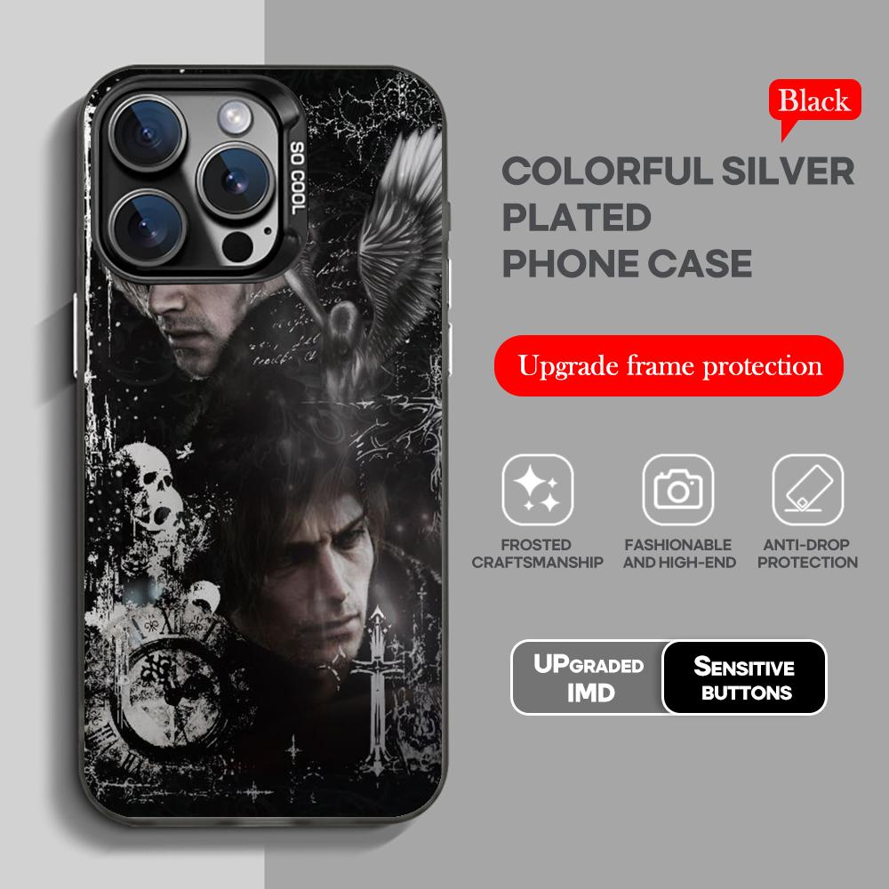 New Game Resident Evil Requiem Phone Case Black IMD Colorful Silver Suitable Case for iPhone 17 16 E 15 14 13 12 11 Pro Max