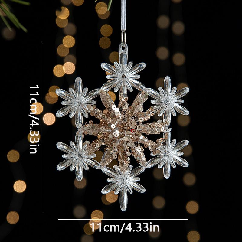 Weihnachten Weihnachtsbaum Pailletten Szene Einstellung Requisiten Dekorationen Acryl Anhänger