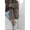 Tooxika New Autumn And Winter Thickened Lining Coat Woolen Houndstooth Wool Coat