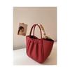 Red Wedding Bag Female Bride Wedding Bag New Niche High-end Sense Portable Tote Vegetable Basket Bucket Bag