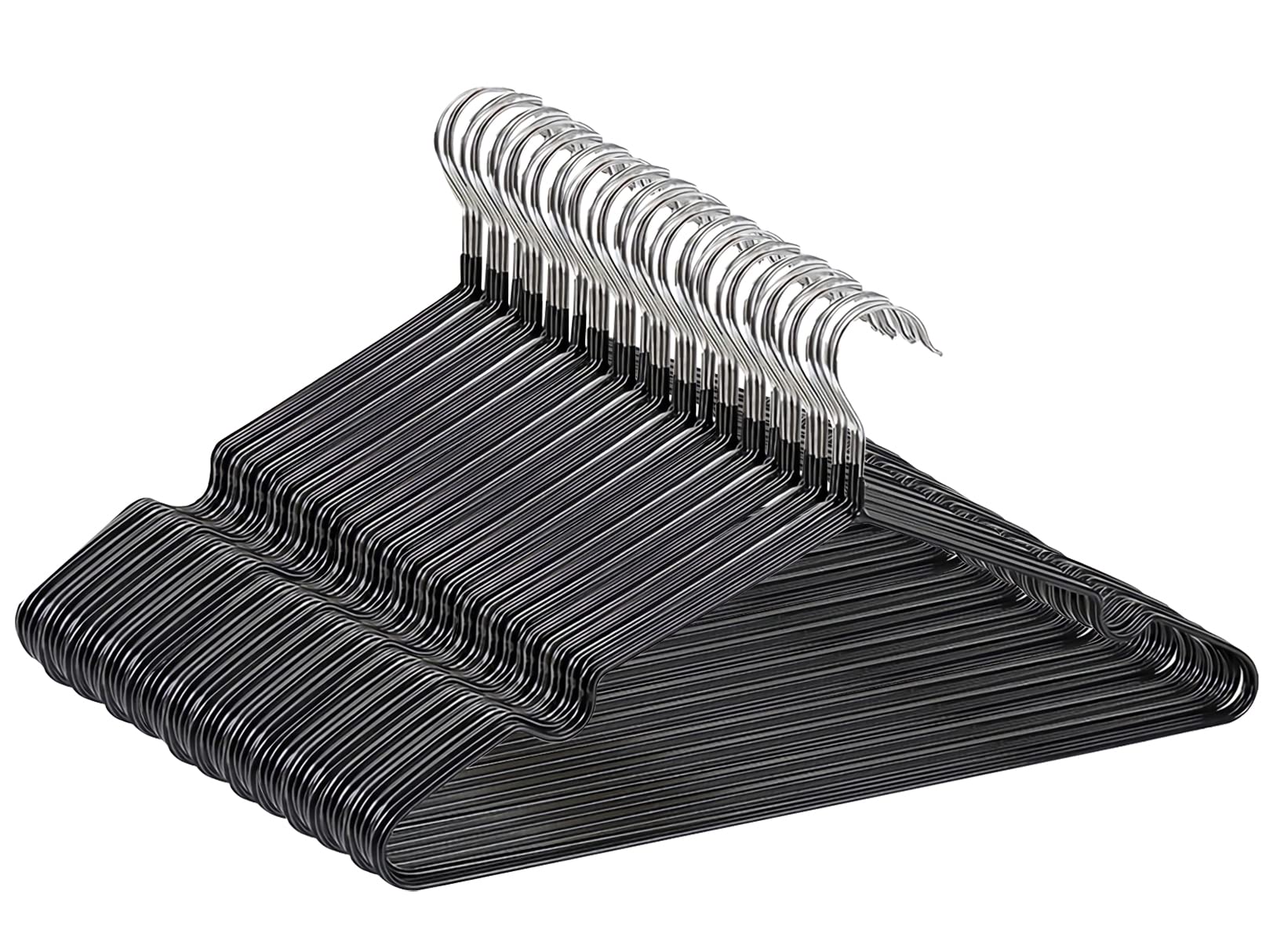 

ПВХ вешалки AUV со специальной резиной, подходящие для влажной и сухой одежды и для стирки, сверхпрочные вешалки, набор из 100 штук, нескользящее покрытие, использование, противоскользящие,