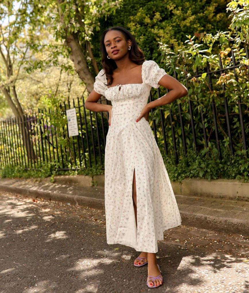 Elegant Floral French Holiday Dress for Women - High-End Fashion, Hot Selling, and Perfect for Any Occasion.