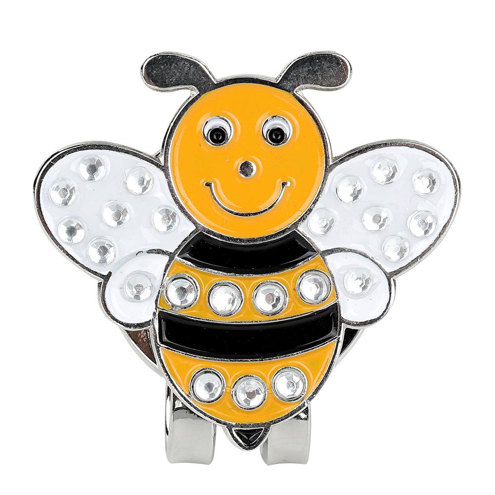 

Durable Outdoor Metal Magnetic Golf Ball Mark with Hat Clip Golfer Accessory(bee)
