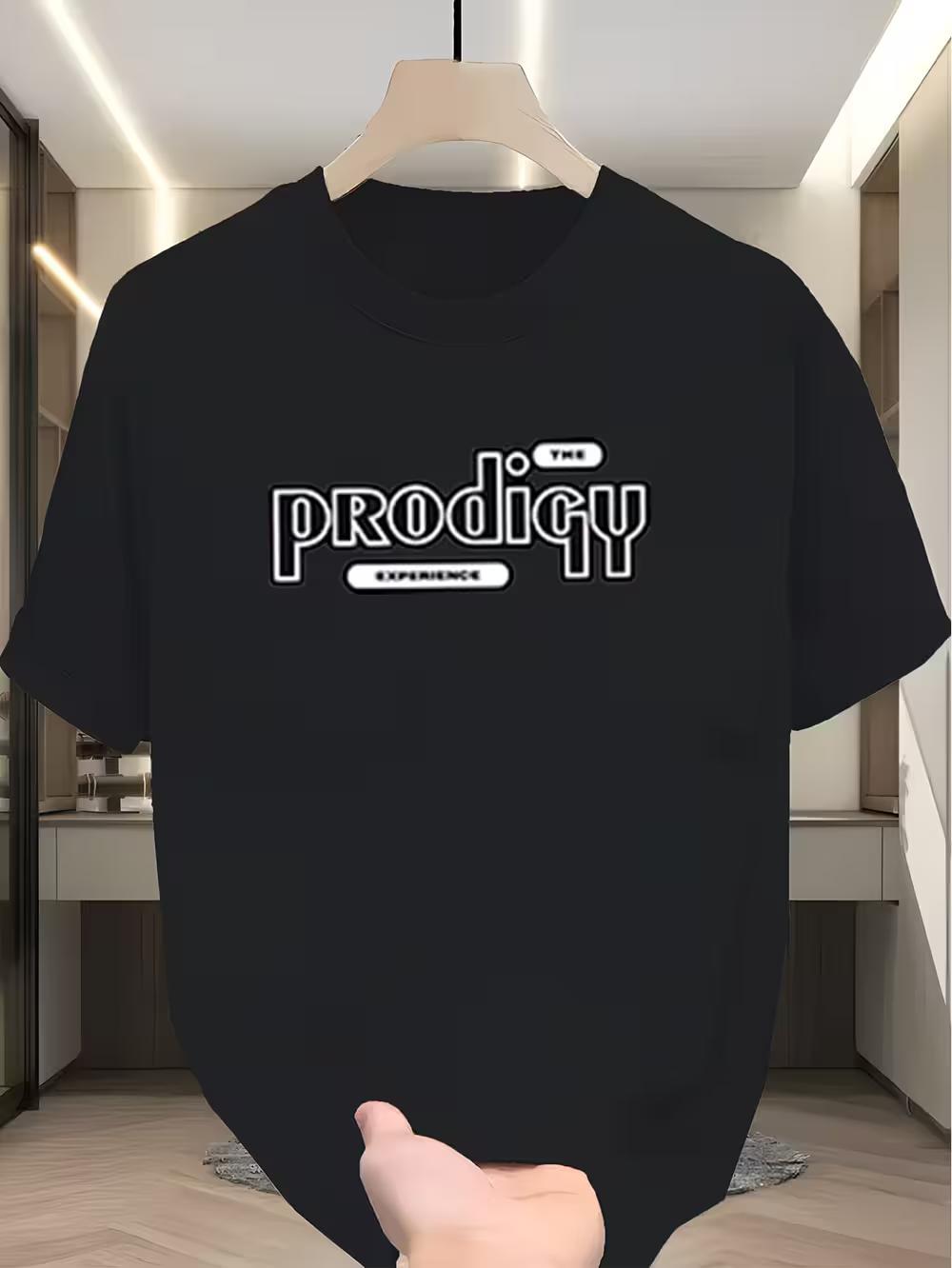 

Men S Casual Short-Sleeve Round-Neck T-Shirt with Eye-Catching Letter Prints M