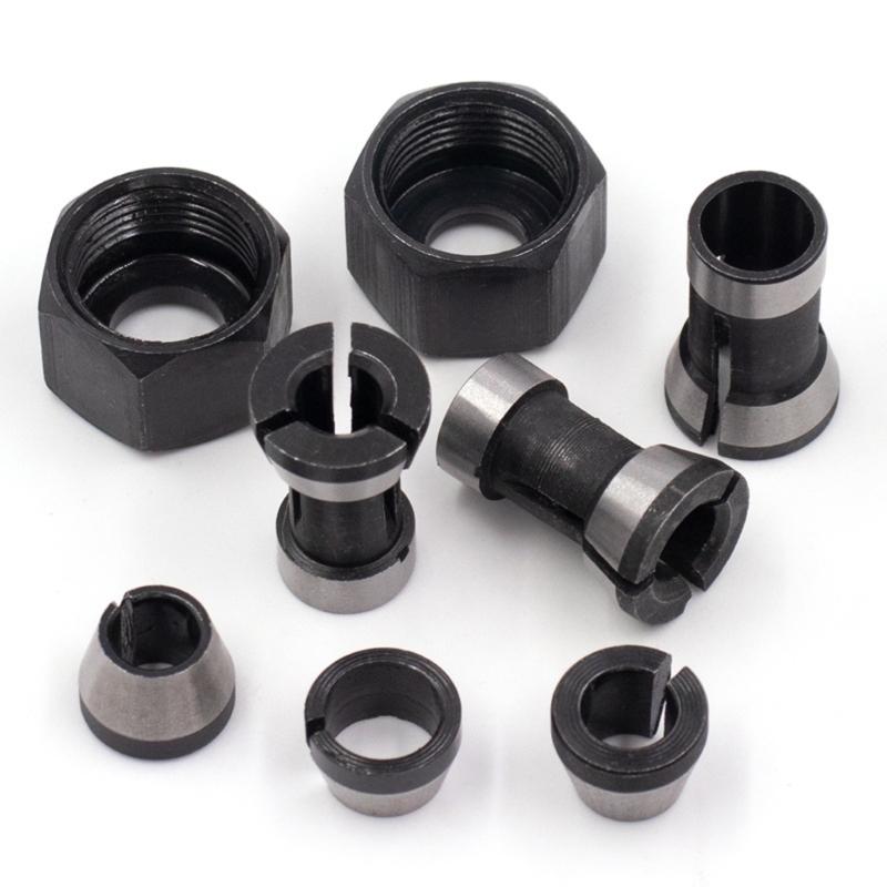 6.35mm 8mm 6mm Collet Chuck Adapter Engraving Trimming Machine Electric Routers Milling Cutter Electric Accessories