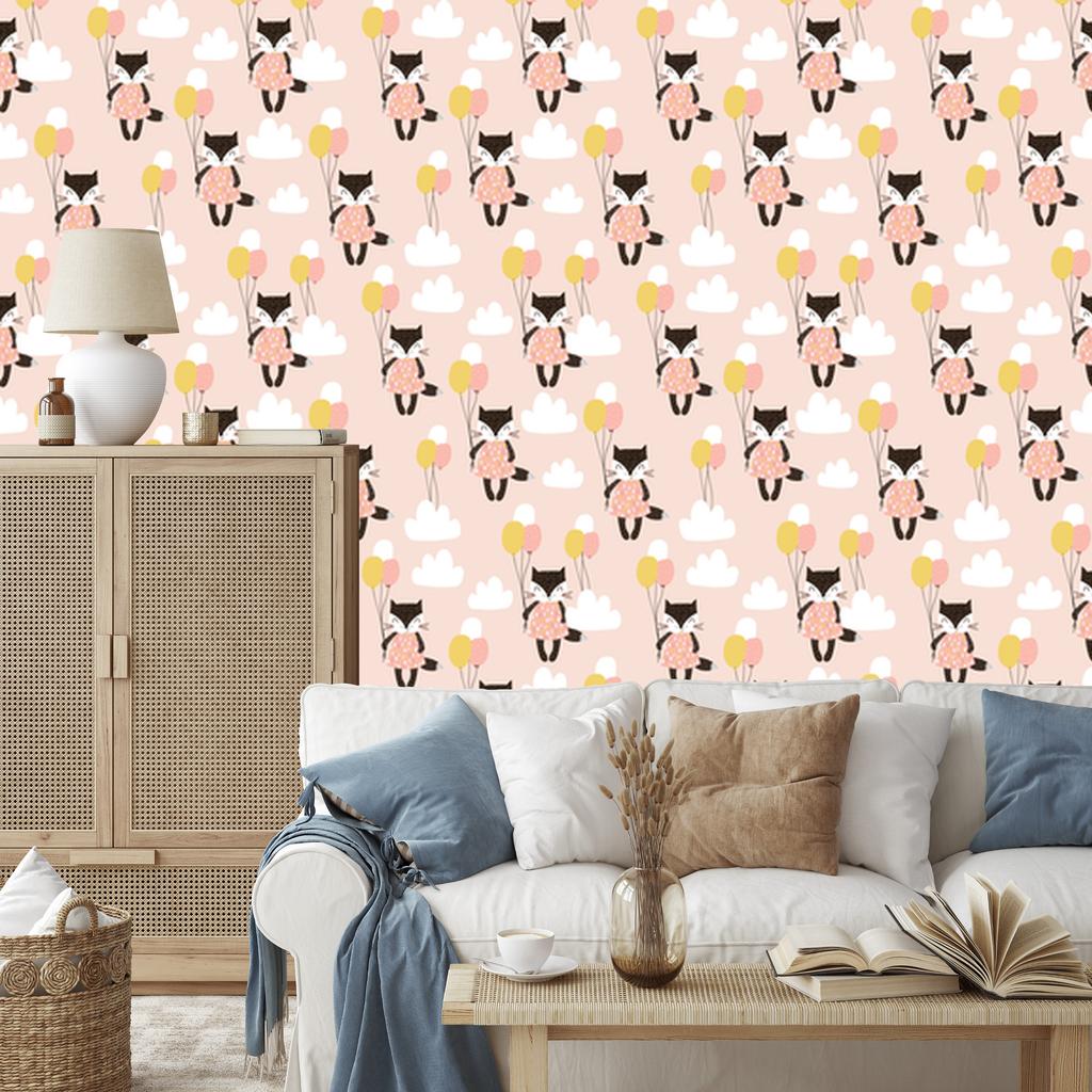 Kittens In the Clouds Wallpaper for Living Room and Bedroom 50x1000