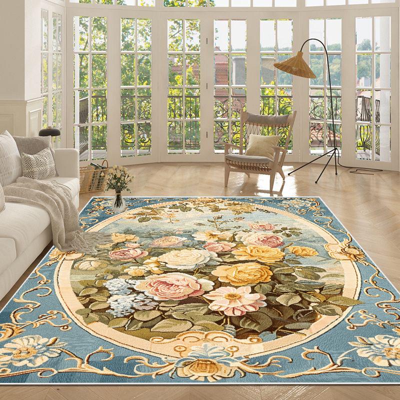 European Gorgeous Carpet Living Room Home Decoration Luxury Rugs for Bedroom Big Size Balcony Non-slip Floor Mat Washable Tapete