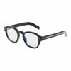 Prada Original Design Metal Acetate Irregular Optical Frame Men's Black