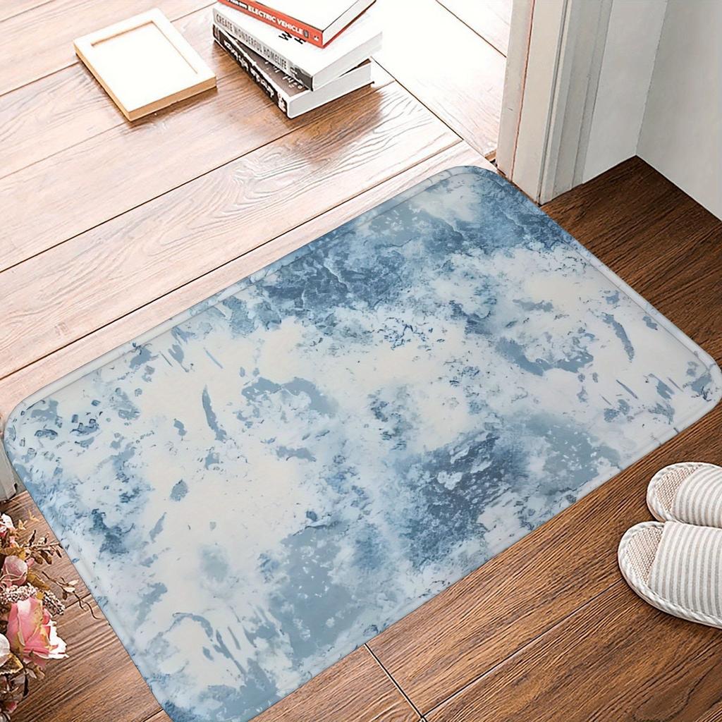 1PC Patriotic Star-Strippe Kitchen Rug Non-Slip Door Mat Pop Design Bathroom Rug Bath Mat Carpet for Home Sink Laundry Ecoreeree