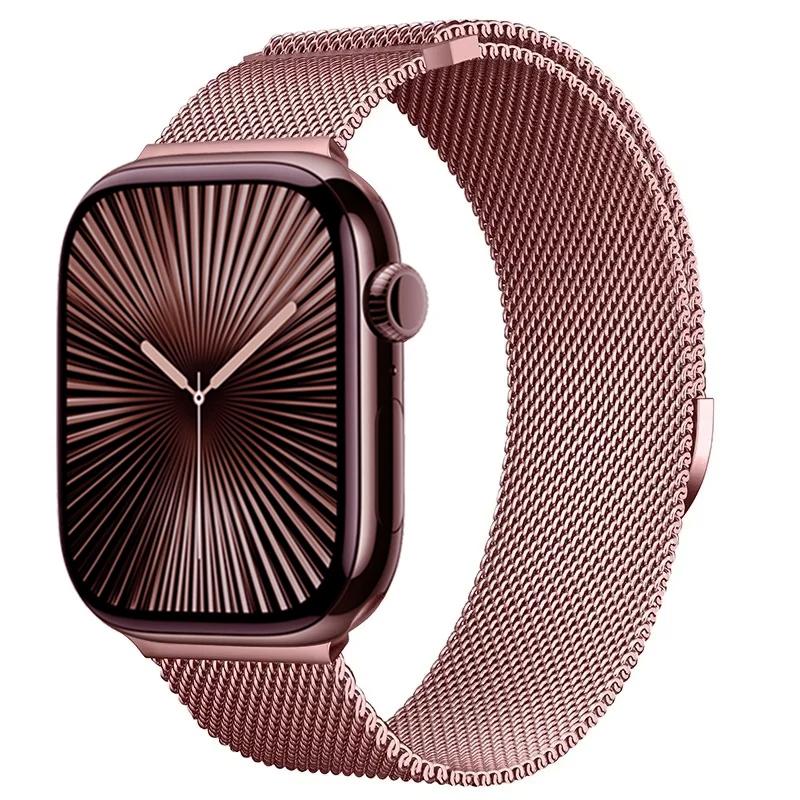 Milanese hurkos szíj Apple Watch Band Ultra 49mm 10 9 8 7 46mm 42mm 45mm 41mm mágneses karkötő iWatch 6 5 4 SE 44mm 40mm öv