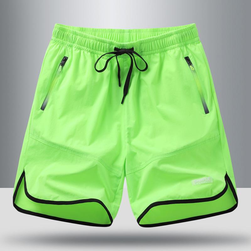 

Summer Ice Silk Shorts for Men s Outdoor Sports, Loose and Casual, Thin, Quick Drying, Breathable Beach Pants, Couple Running Shorts XXXXXL фарби люмінесцентні зелений колір