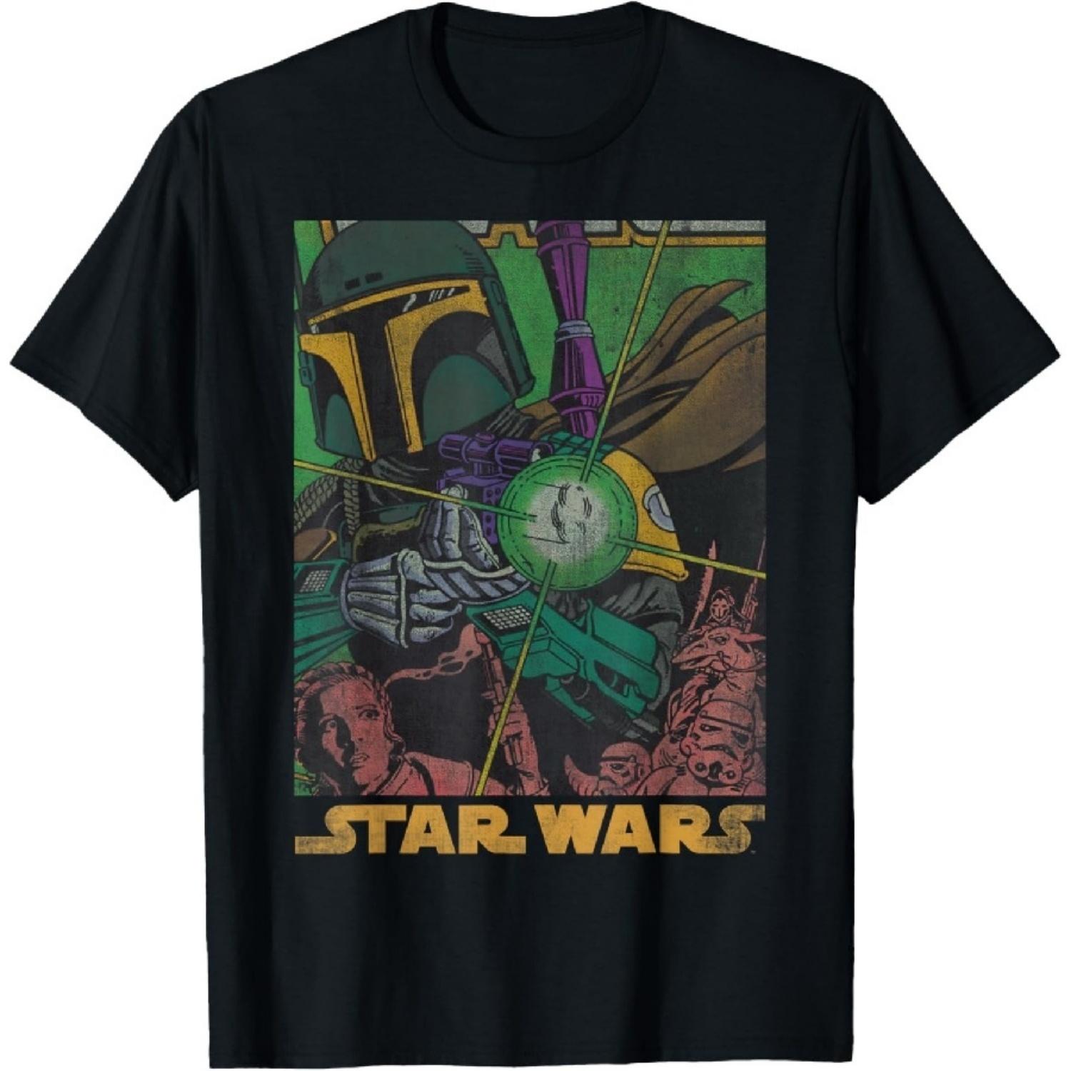 

Star Wars Boba Fett Vintage Comic Book T-Shirt XXXXXL різнокольоровий