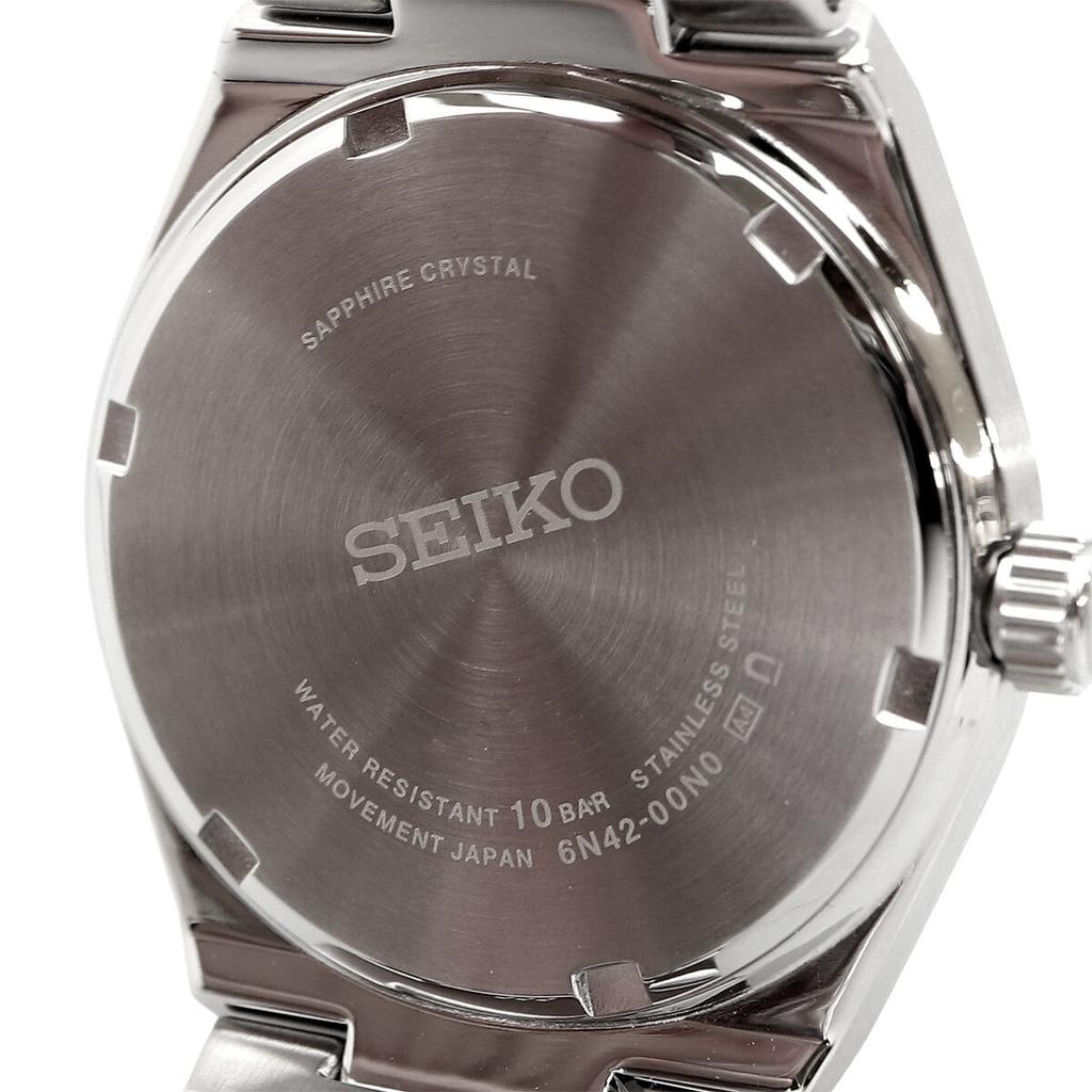 SEIKO Sapphire 100M Water Simple Overseas Model Watch, Quartz, Crystal, Resistant, Design, Women's, Silver, SUR573P1, [ D]