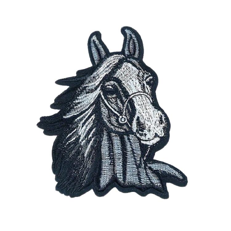 

Horse Head Iron on Patches Animal Repair Patches Ponies Sewing on Applique Patches for Clothing Jeans Hat Backpacks