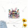 Pastel Some Bunny Loves Easter Tshirt Bunny Ears  Carrot Egg Graphic Breathable Cotton Casual Streetwear For Cozy Shortsleev
