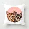 Funny Cute Cat Cushion Cover Cartoon Pets Pillows Cases for Sofa Home Decoration Pillowcase Polyester Throw Pillow Case 45*45cm