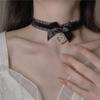 Handmade Heart Pendant Necklace Adornment Personalized Bowknot Neckchain Jewelry