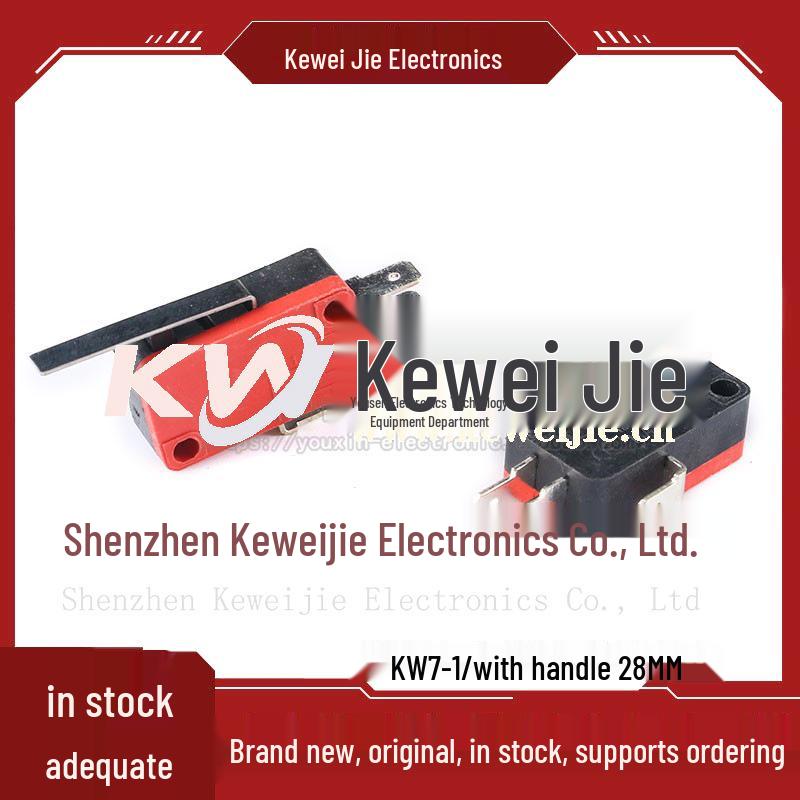 Copper Contact V-15 KW7-3 Micro Switch with Lever Optional, Copper Roller, and Push Button Limit Switch.
