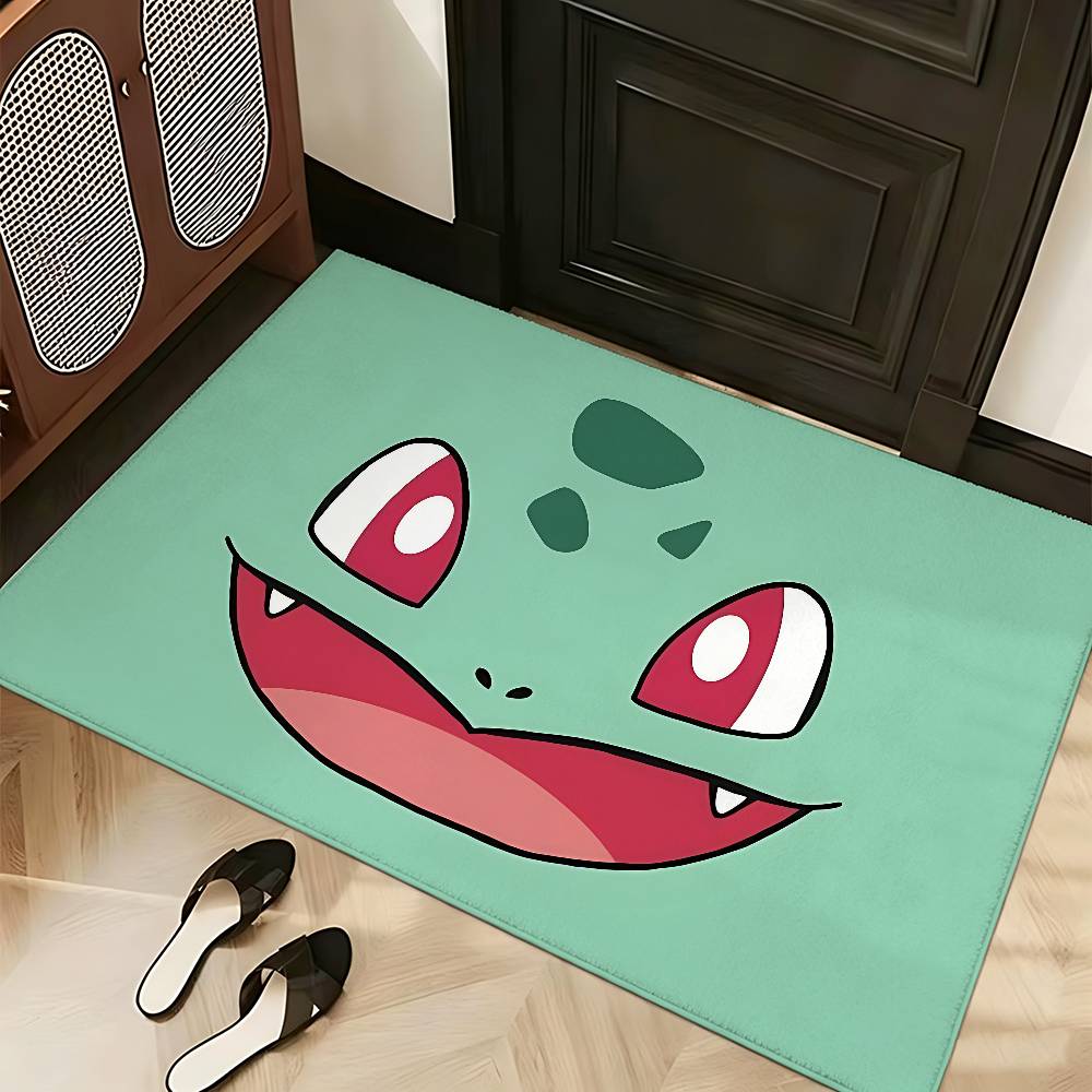 Anime Cute P-Poke-M-mon Carpet Bathroom Anti-slip Mat Door Mat Home Decoration Mat Entrance Door Mat Scratch-resistant Door Mat