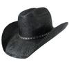 Nouveau Chapeau de Cowboy Western Vintage pour Homme Chapeau de Soleil de Plage Tressage en Paille Fait Main Chapeau Jazz Cowgirl Gentleman Sombrero Hombre