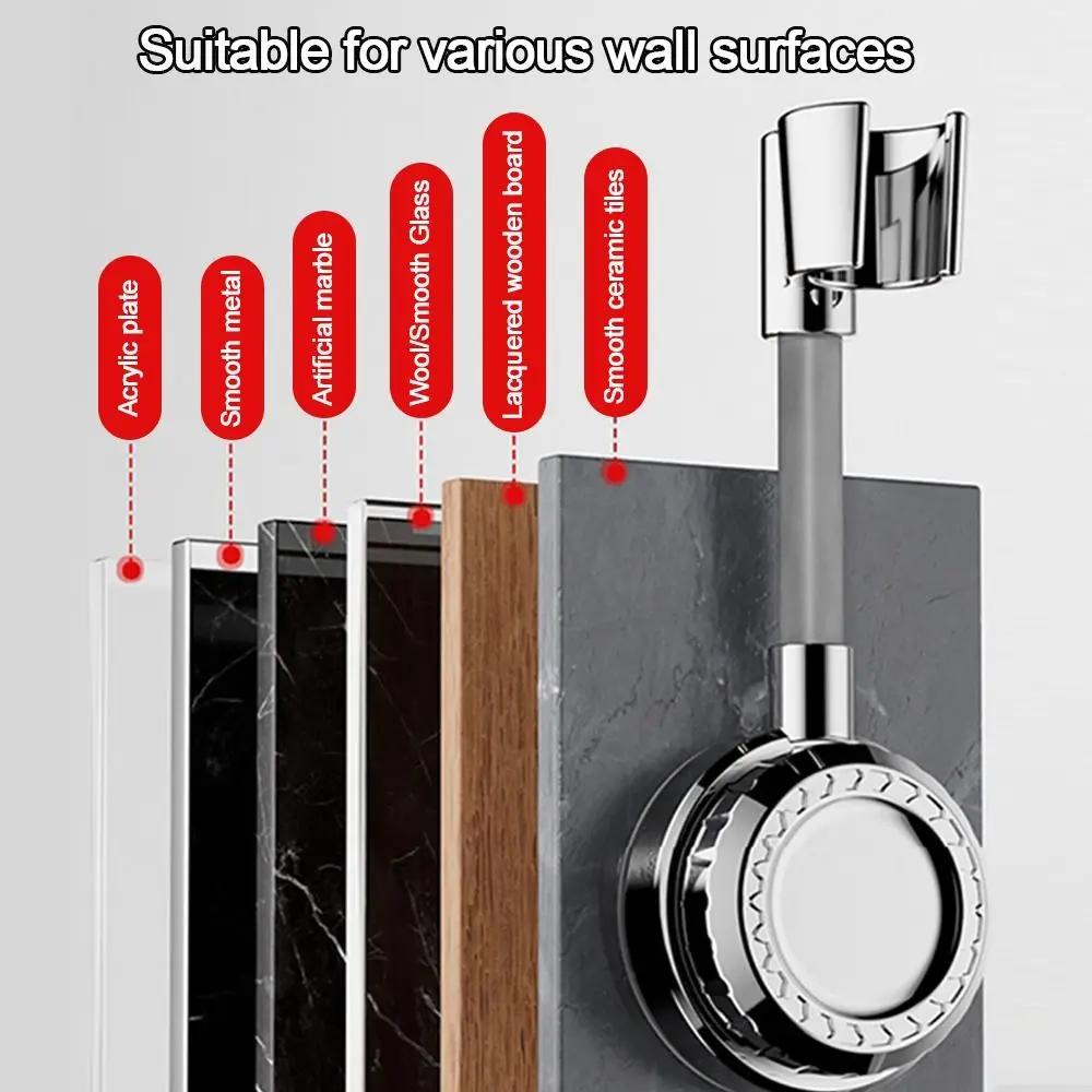 Creative Adjustable Shower Head Holder Suction Cup Wall Mounted Handheld Sprayer Support Showerhead Bracket Bathroom Accessories