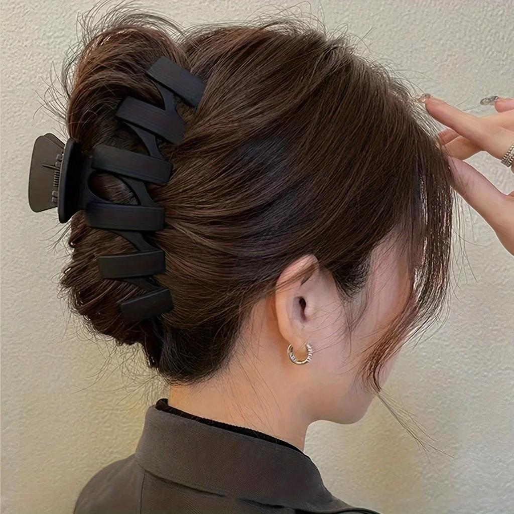 11pcs high-quality matte shark clip back hair accessories for elegant hair styling and headwear