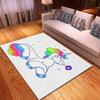 Cartoon Cute Unicorn Area Rug Pink Rose Shiny Carpet Fantasy Animal Floor Mat Rainbow Mats Home Living Room Kids Bedroom Doormat