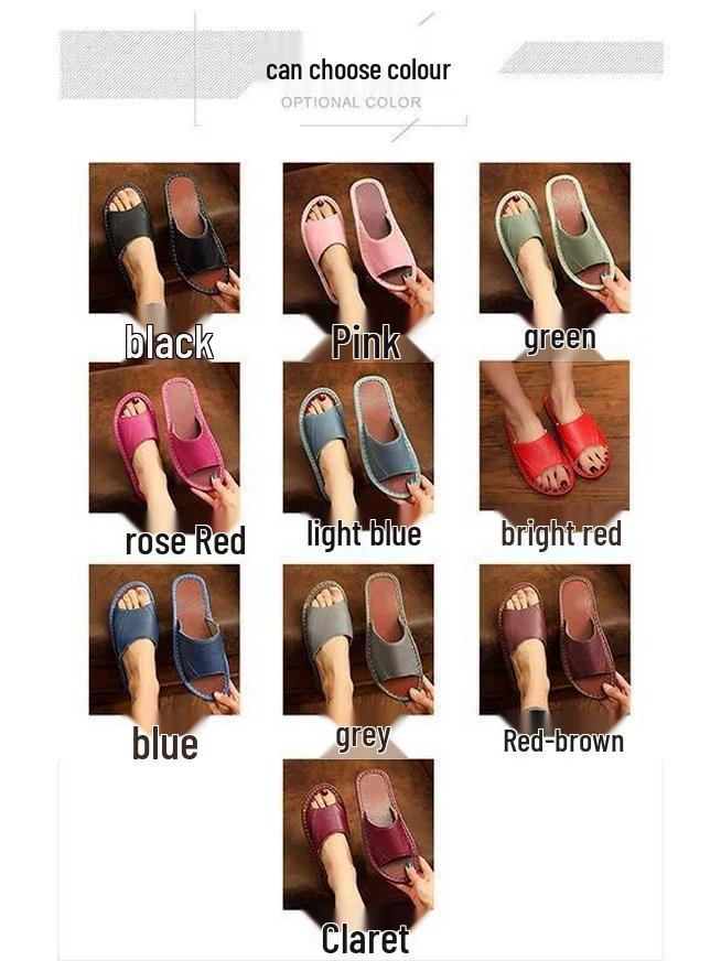 Unisex Echtleder Rindsleder Hausschuhe: Rutschfest, Bequem, Lässig und Kühl für Alle Jahreszeiten