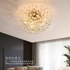 Modern French Dandelion Crystal Ceiling Light Fireball Light French Gold Restaurant Living Room Bedroom Lighting G9LED