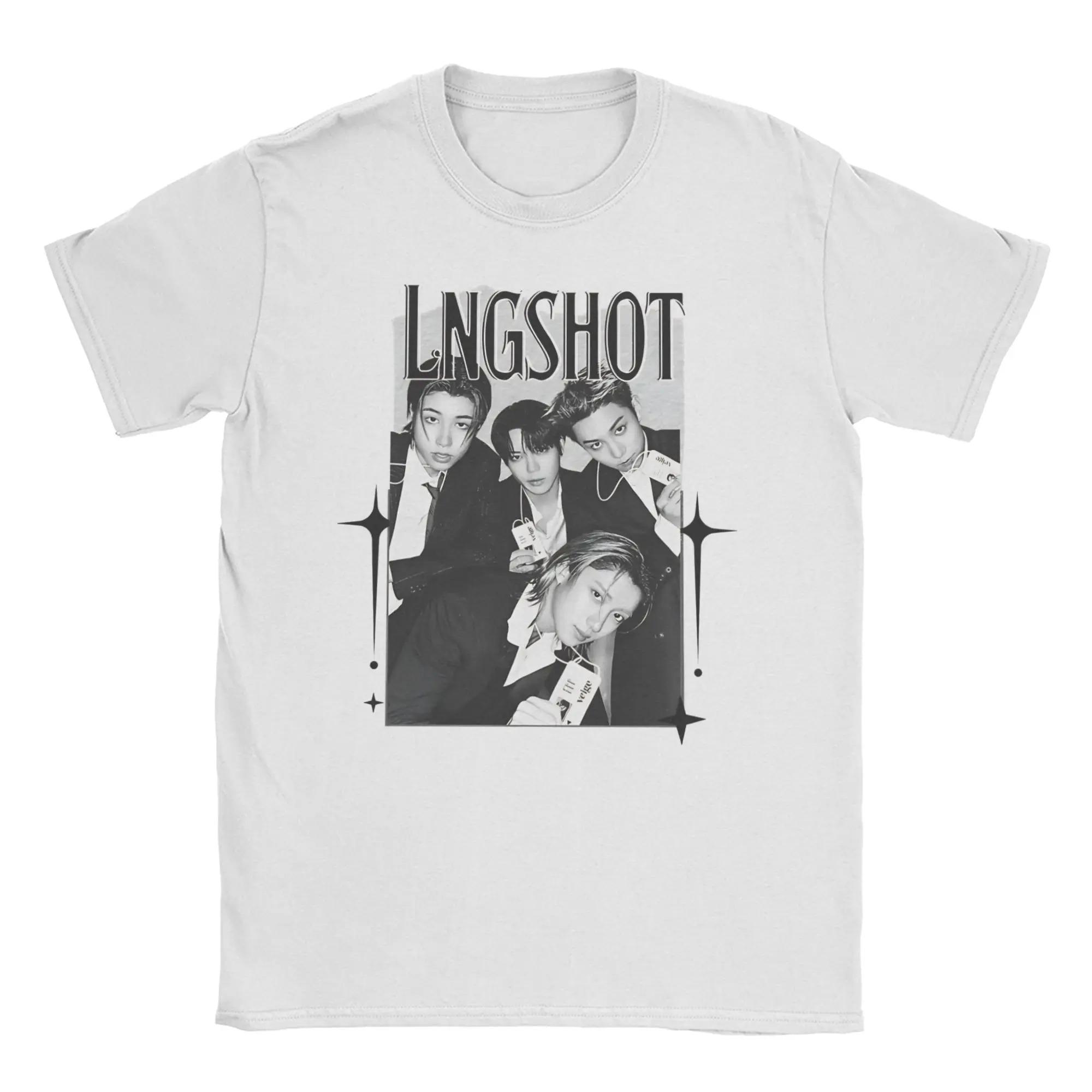 

2026 Lngshot Ohyul Rising K-Pop Хіп-Хоп Футболки для Чоловіків Жінок Бавовняні Футболки З Круглим Коміром З Коротким Рукавом Футболки З Принтом Одяг XXXL білий