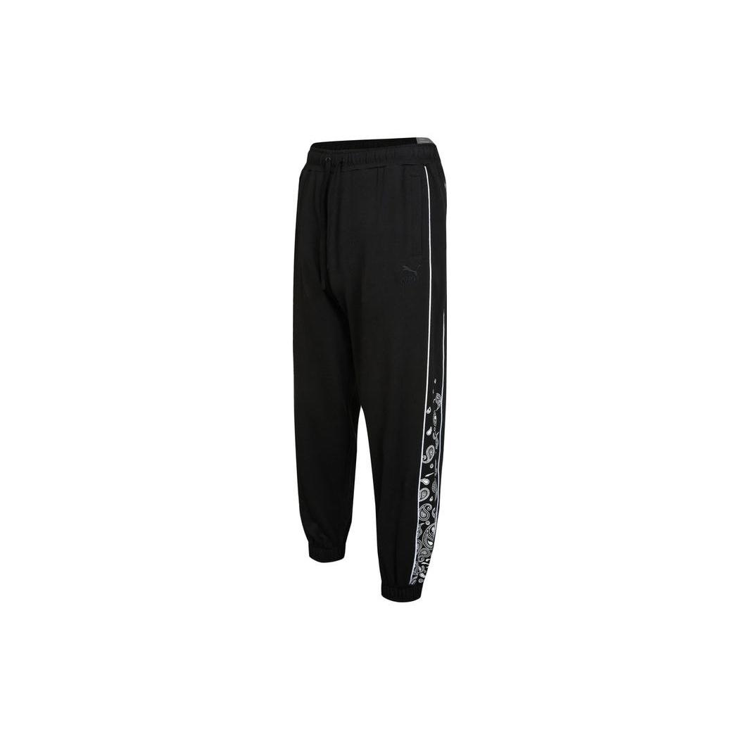 PUMA Paisley Sweat Pants  Black  Men s 539524-01 S