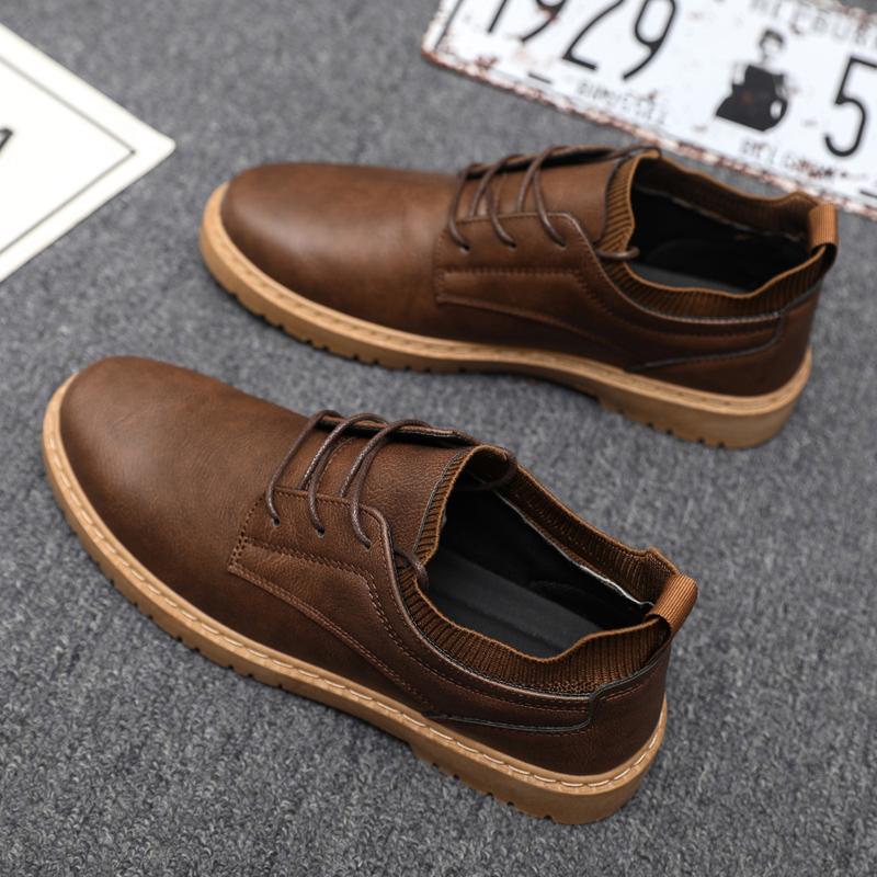 Brand Handmade Breathable Men's Oxford Shoes Top Quality Dress Shoes Men Flats Sneakers Men Leather Work Shoe Botas Para Hombre