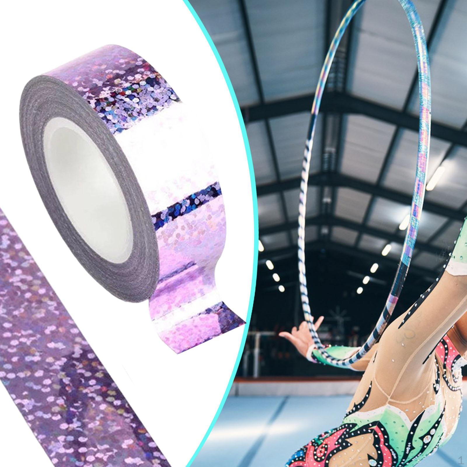 

Декоративна стрічка для гімнастичного обруча 0,59 дюйма x 5 м / 16,4 фута Легке нанесення Товщина 1,5 см x M світло-фіолетового кольору