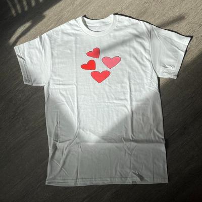 Red and Pink Jaydes Hearts Unisex Tee