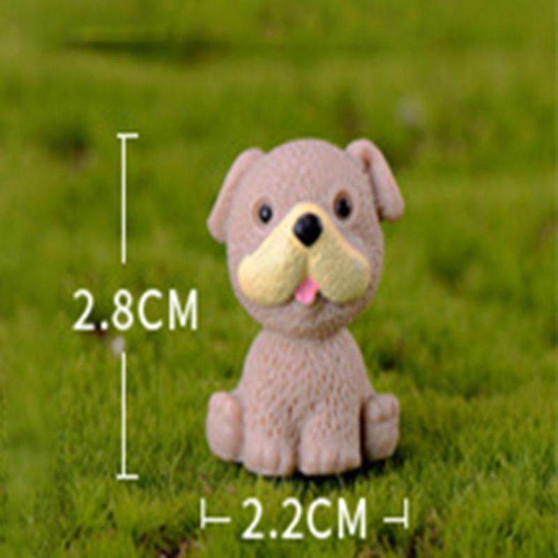 Cute Mini Resin Dog Dolls 12 Style Handicraft Ornaments Ideal For Micro Landscape Decor