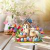 Acrylic Special Shape Easter Rabbit 5D DIY Diamond Art Tabletop Decorations Diamond Painting Desktop Decors for Adults Beginner