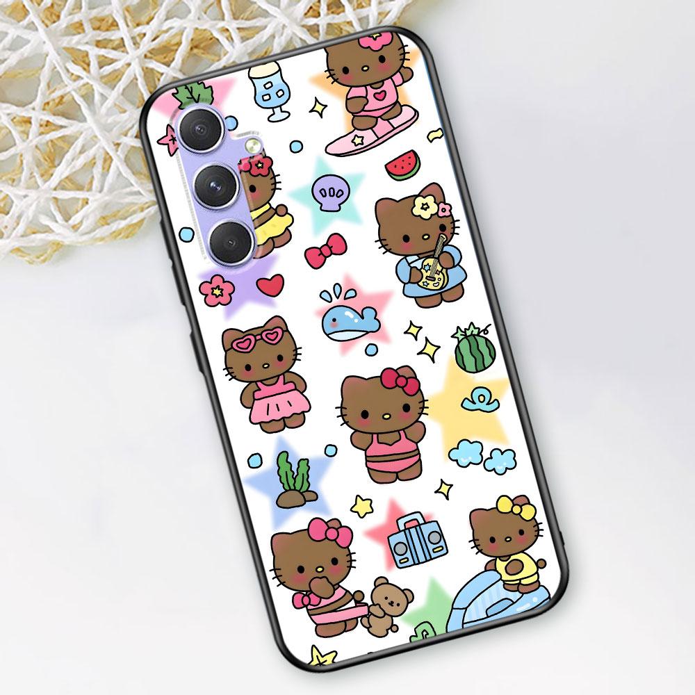 Hello Kitty Kawaii KT Cat Case for Samsung Galaxy A51 A53 A54 A31 A52 A12 A13 A21s A22 A32 A11 A22 A33 A41 A52s TPU Phone Cover