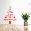 Art New Year Home Merry Christmas Xmas Tree Posters Window Decal Decor Wall Stickers
