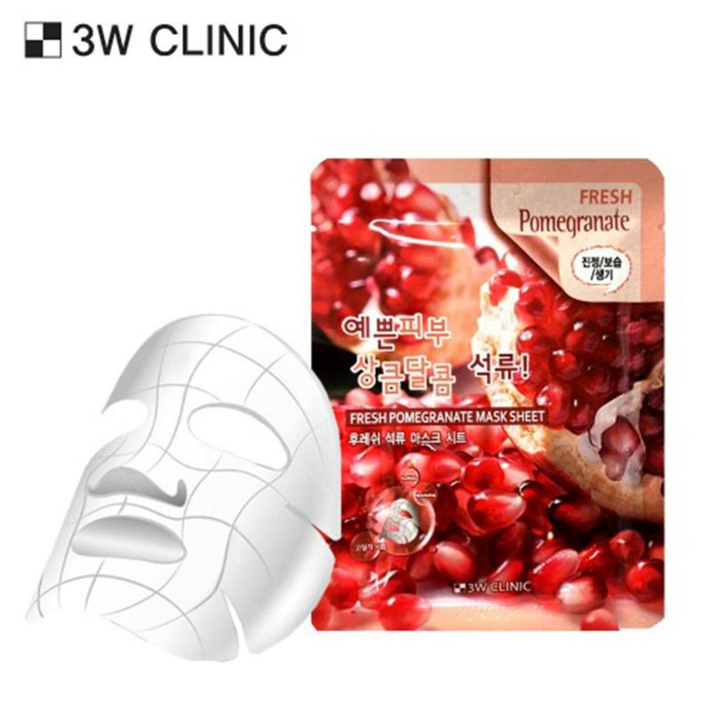 

3w Clinic Fresh Pomegranate Mask Sheet 23g*10 Sheets 1Pack