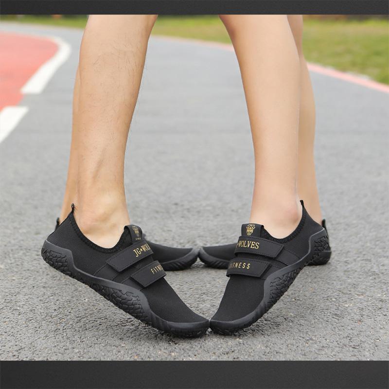 Pro Hook & Loop Large Size 35-46 Unisex Gym Lightweight Sports Deadlift Shoes Women Barefoot Fitnes Shoes Weightlifting Shoes