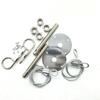 Muscle Car 3/16" Hair Pin Style Hood Pin Engine Lock Set w/ Lanyards 1/2" Studs