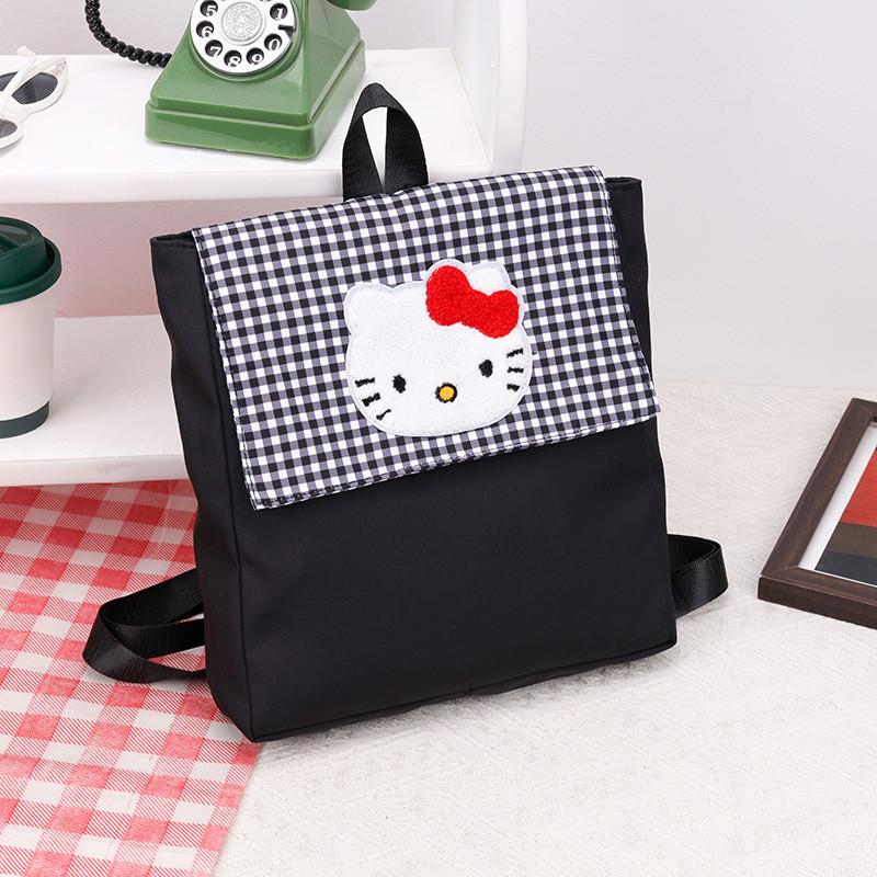 Hello Kitty College Backpack With Oxford Cloth Material For School And Commute