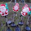 Solar Swinging Gnome Santa Ground Light for Christmas Decorations