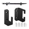 Samurai Sword Holder Horizontal Wall Mount Acrylic Sword Rack Flat Blade Display Stand with Screws