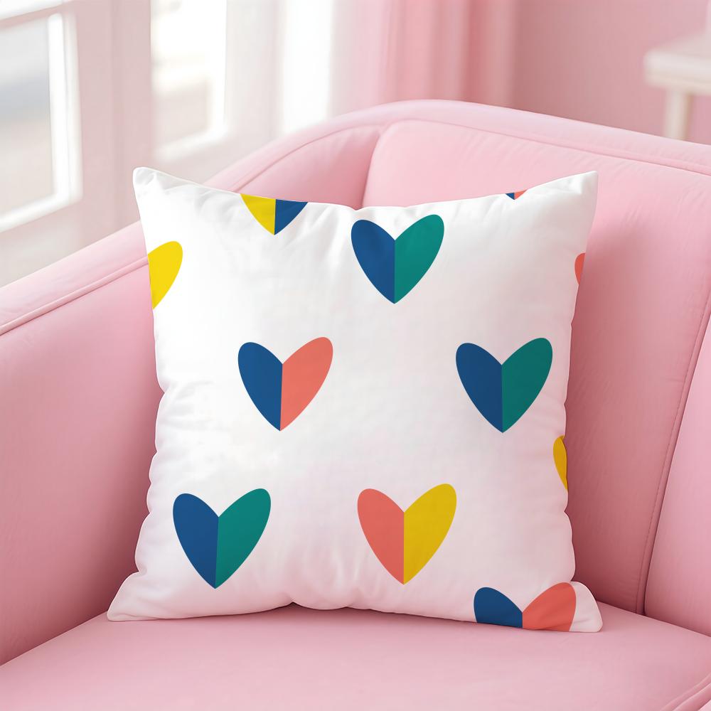 Nordic Simple Floral Polka Dot Plants Art Cushion Cover Pillowcase Short Plush Invisible zipper Room Sofa Cushion Cover