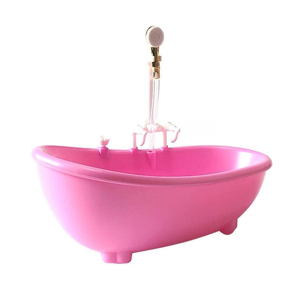 Spraying Water Kids Bathing Toys Pretend Toy Mini Bathroom Tub Creative Electric Bathtub  DIY Toy