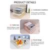 Modern Stackable Letter Tray Desktop Organizer Under Desk Hanging Organizer Metal Paper Tray for Women Men Student Staff