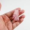 Rose Quartz Owl Sculpture 3cm x x 5cm 44g Natural Stone Power Stone Ornament Interior Decor Love Luck [Eigado] Size (width) 2.5cm (depth) (height)